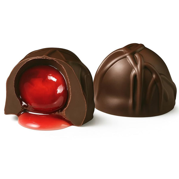 ANDY ANAND CHOCOLATIER Belgian Dark Chocolate Cherry Cordials - Handmade Liquid Center