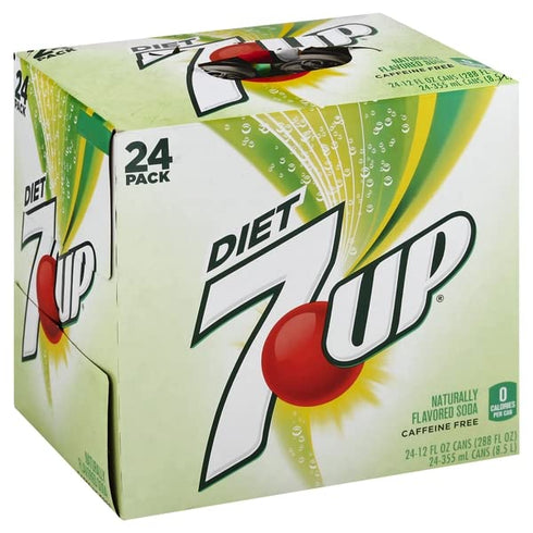 Diet 7-Up, 12 Fl Oz (Pack of 24)