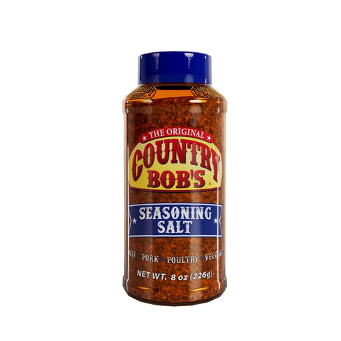 Country Bob's Original Seasoning Salt 8 oz (Pack of 2) | Quick & Easy Flavor Boost for Meat, Poultry, Veggies, & Pork | Simple One-Step Seasoning | All Purpose Seasoning for Every Meal (Gluten-Free)
