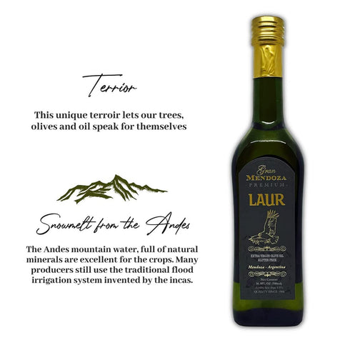 Mendoza 16.9oz Argentina - Award Winning - Gran - Extra Virgin Olive Oil | Glass Bottle