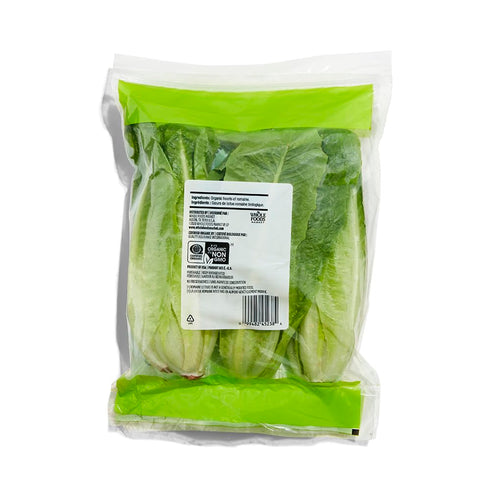 Fresh Produce 3 Count Organic Romaine Hearts