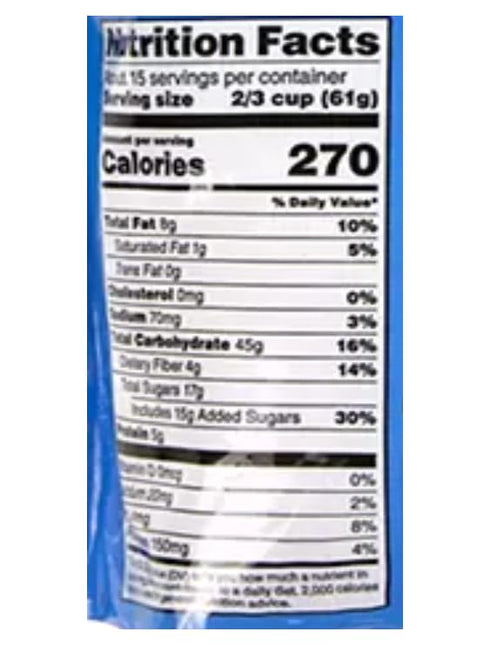 Generic 32 oz. (1 Pack) Blueberry Flax Granola, Naturally Flavored, Non-GMO ingredients and no artificial flavors.