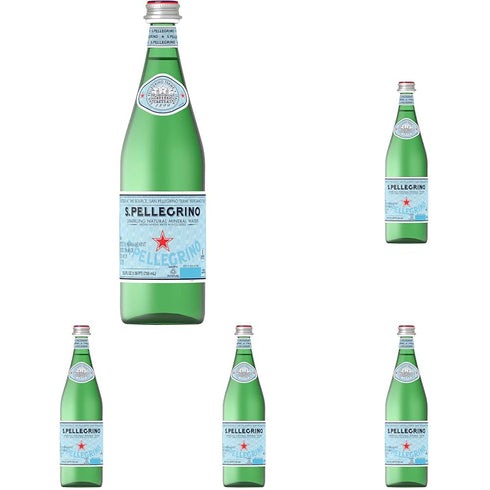SAN PELLEGRINO Sparkling Mineral Water, 25.3 FZ (Pack of 5)