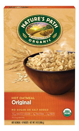 Nature's Path Organic Instant Hot Oatmeal Original -- 8 Packets - 2
