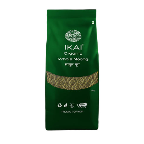 IKAI Organic Whole Moong Unpolished
