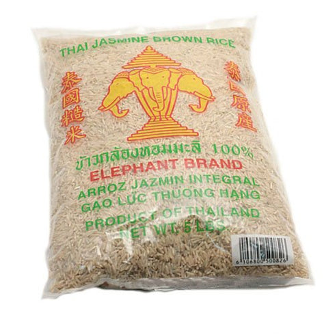 Elephant Brand Three brown jasmine rice 5lbs