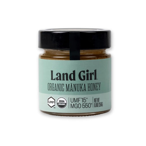 Land Girl Organics New Zealand Raw Premium Manuka Honey | Monofloral, USDA Certified Organic