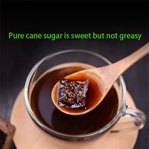 MOORCHOCO (1lbs) Black Sugar from Yunnan, Pure Brown Sugar Sweetener for Cooking, Additive-Free Original flavr
