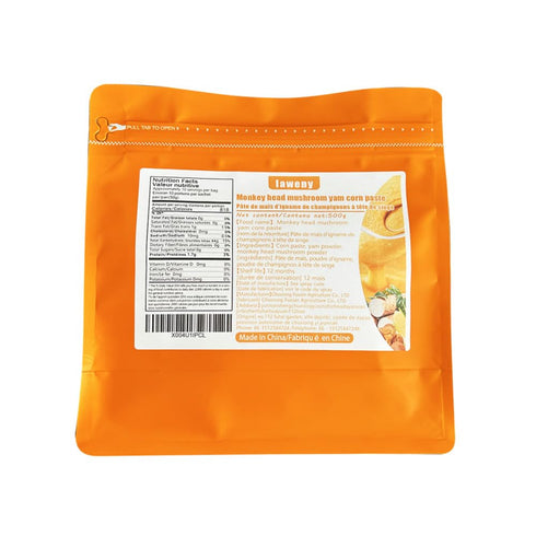 laweny 17.6oz /500g packaging polenta gritsIncluding Hericium erinaceus, Chinese yam, corn flour, instant corn meal