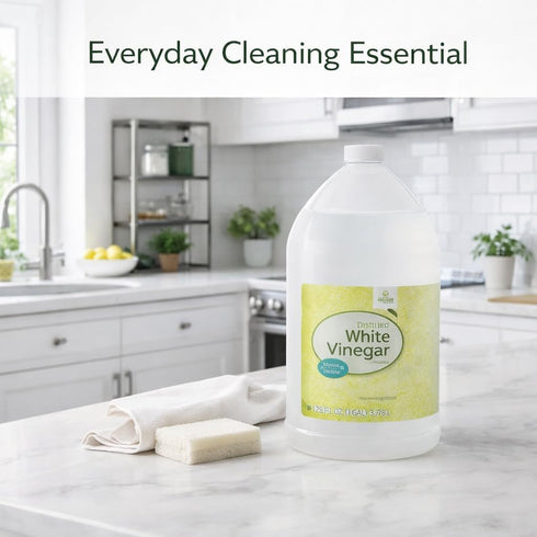 Generic Distilled White Vinegar, Multipurpose Liquid for Cooking, Cleaning and Household Use, Clear Vinegar for Kitchen