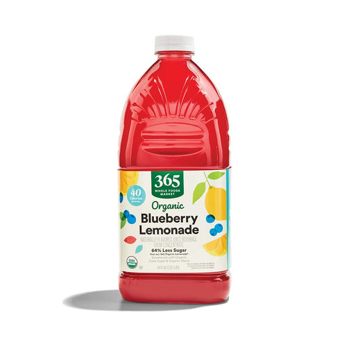 365 by Whole Foods Market Organic Blueberry Lemonade Reduced Sugar Juice, 64