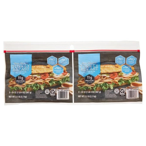 Generic package. 2-countx 20 oz 40 oz Oven Roasted Sliced Turkey Breast, Fully Cooked, Deli-Style Sliced Turkey, Ready