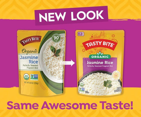 8.8 (Pack 12) Tasty Bite Jasmine Rice, Microwaveable Cooked Rice, Ounce