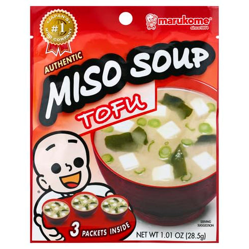 .96 oz (Pack 3) Marukome Miso Tofu Soup Mix Dry