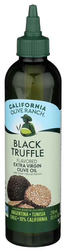 8.5 CALIFORNIA OLIVE RANCH Black Truffle Extra Virgin Olive Oil Chefs Bottle, FZ