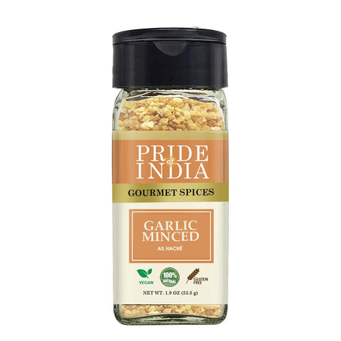 Pride of India Minced Garlic 1.9 oz | Dried Minced Garlic in