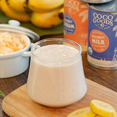 13.5 oz 6 pack CocoGoods Co Single-Origin Organic Coconut Milk fl. - Gluten-free, Non-GMO, Vegan, & Dairy-free