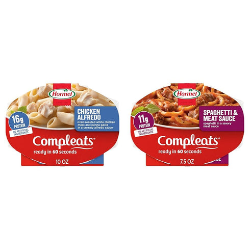 HORMEL COMPLEATS Chicken Alfredo Microwave Tray, 10 oz. (6 Pack) and HORMEL