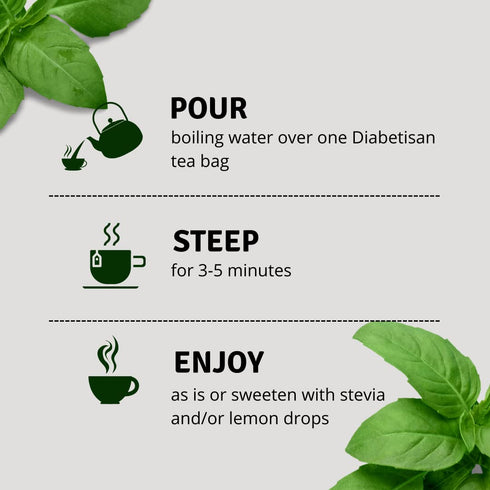 100% 25 Hanan Peruvian Secrets Deabetisan Herbal Tea - Natural Sugar Balance Tea Blend Teabags Traditionally used