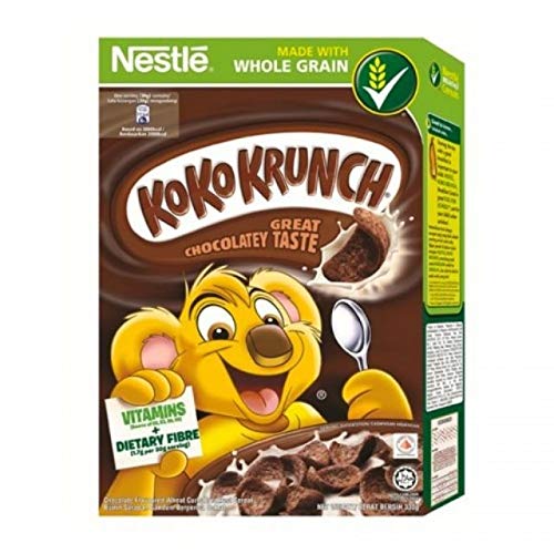 Koko Krunch 1 Box Nestle Chocolate Wheat Curls Breakfast Cereal - 300g per Box