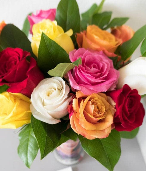 10 From You Flowers - Stunning Gerbera Daisies - Stems with Glass Vase | Fresh Flower Bouquets for Birthday