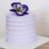 1 Count Global Sugar Art Dutch Iris Sugar Cake Flowers, Purple with Yellow Center by Chef Alan Tetreault