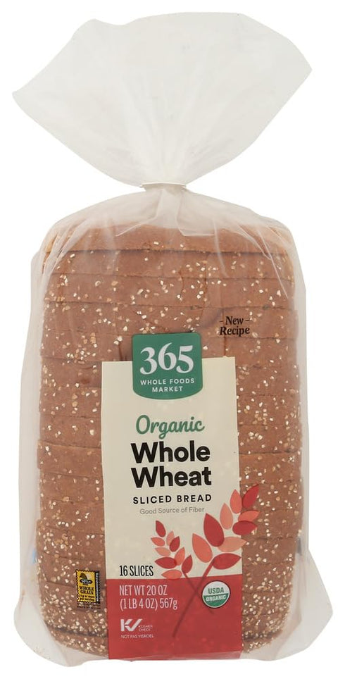 365 by Whole Foods Market Organic Whole Wheat Bread, 20 OZ