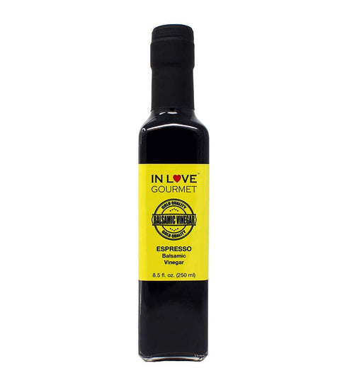 Espresso Balsamic Vinegar 250ML/8.5oz Rich and Savory Cask Aged Espresso Balsamic Vinegar