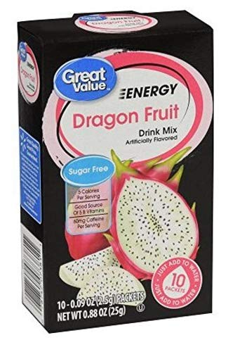 Great Value 2x 2x 2x Energy Drink Mix bundle: Dragon Fruit, Grape; Pomegranate Lemonade