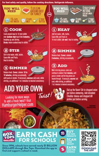 Hamburger Helper Pasta Deluxe Cheeseburger Macaroni, 5.5 Ounces