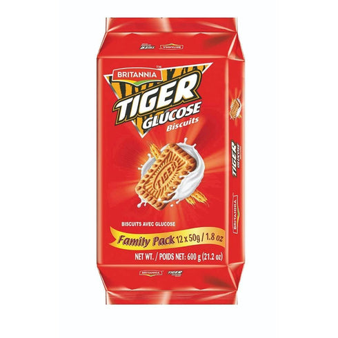 Britannia Tiger Glucose Biscuits Family Pack 21.2oz (600g) - Healthy & Delicious