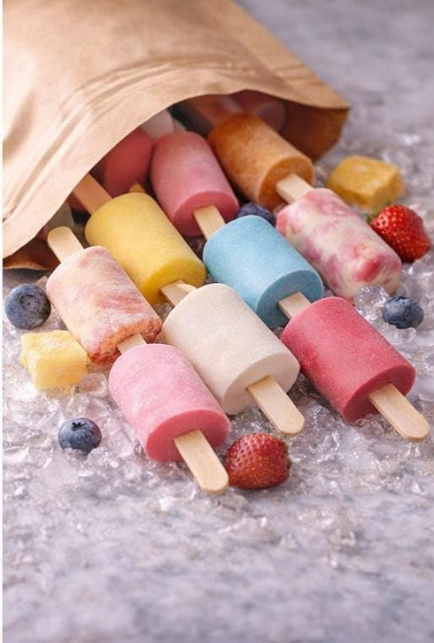 Generic 8 Freeze Dried Mini Ice Cream, Ecuadorian, Mini Popsicles, Assorted Flavors