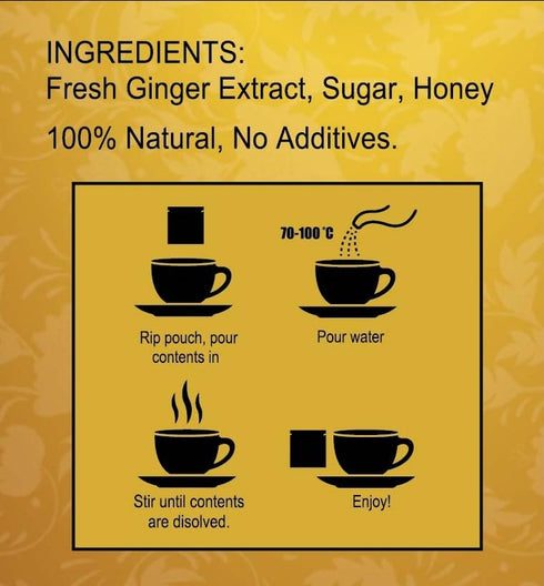 2.64 (5 GT Instant Crystal Honey Ginger Tea, Ounces Pouches)