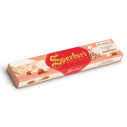 Sperlari Torrone Traditional Italian Candy - Gourmet Hard Nougat With Honey, Citrus