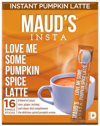 Maud's Pumpkin Spice Latte Instant Coffee Sticks, 16ct