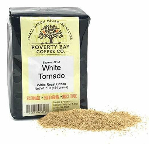 2lb (2lb) White Coffee - Bag of White Tornado Coffee Beans Roasted By Poverty Bay Coffee Co, Special Grind - What is