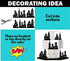 Scenic Theme Stick On/Lay On Cake Border Decoration Toppers - Super Hero Lighted City Backdrop