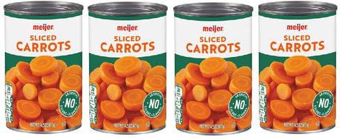 Generic Canned Sliced Carrots (Pack Of 4 Cans) 15 oz. Each
