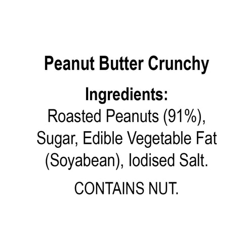 Funfoods 375 Dr. Oetker Dr. Oetker Peanut Butter Crunchy grams, Crunchy