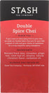 18 Count (Pack 2) Stash Tea Double Spice Chai Black Tea, Tea Bags in Foil