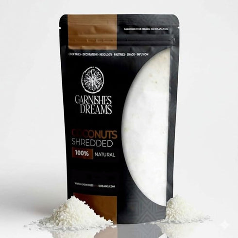 Garnishes & Dreams Dehydrated & Dried Shredded Coconut (16oz) Natural Tropical Flakes