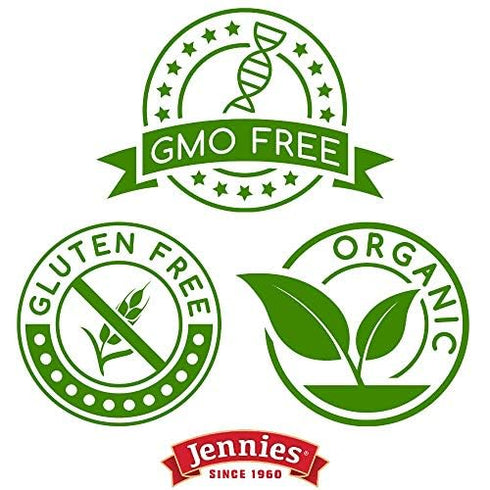 5.25oz Jennies Organic Coconut Bites with Cacao Nibs and Dark Chocolate, | Gluten Free | Peanut Free | Dairy Free | Non