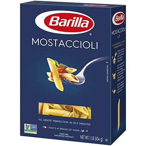 Barilla 16 Pasta, Mostaccioli Pasta, Ounce