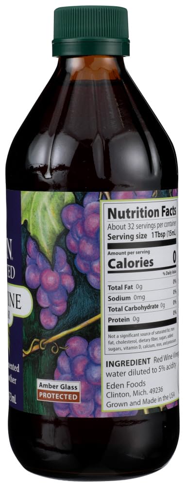 16 oz 2 Eden Foods Selected Red Wine Vinegar -- fl - pc