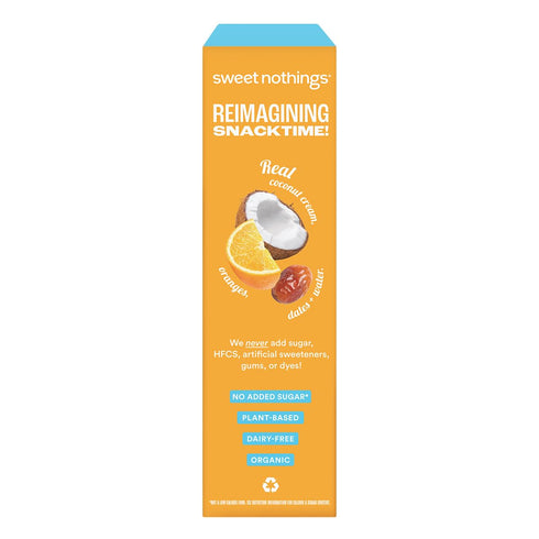 12 Count, Sweet Nothings, Oranges & Cream Organic Dairy-Free Fruit Pops, No Added Sugar, Freeze & Enjoy