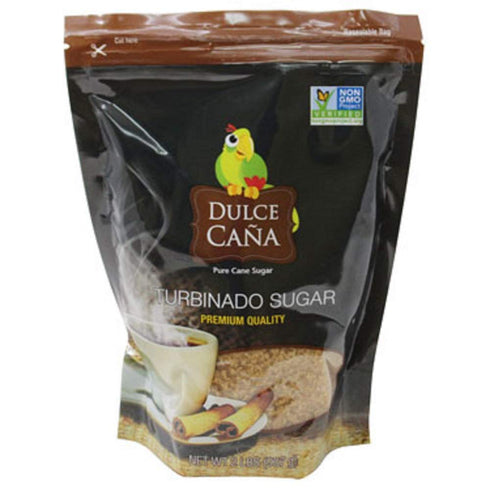 Dulce Caa Pure Cane Turbinado Sugar Premium Quality 2 Lb Bag