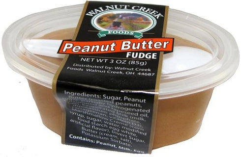 Walnut Creek Amish Fudge Cup Peanut Butter 3 oz with Spoon