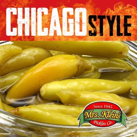 1 Mrs. Klein's Sport Peppers For Chicago Dogs, Hot Dogs - Our Hot Chicago Style Fresh Pickled Peppers in vinegar go