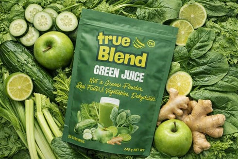 TrueBlend (240 Green Juice Powder Whole Fruit & Vegetable Drink Mix g Pouch)