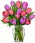 From You Flowers - Pink and Purple Tulips - 15 Stems with